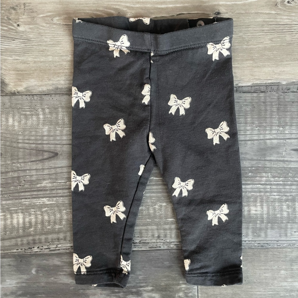 Charcoal H&M Baby Bow Leggings